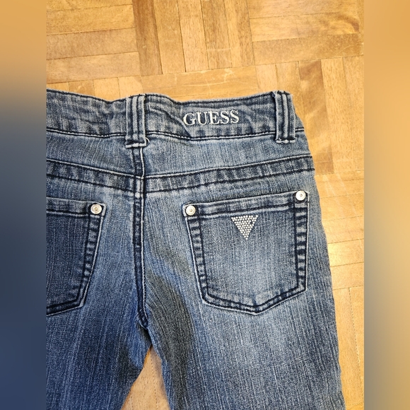Girls Guess Daredevil skinny med wash with sequin patches size 10 - Picture 6 of 6